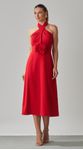 Vestido Midi Frente Única Gisele