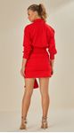 Vestido Curto Manga Longa 