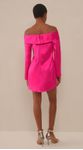 Vestido Curto de Manga Longa Pink