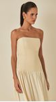 Vestido Midi Sem Alças 
