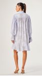 Vestido Curto Paisley Azul