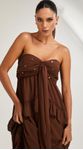 Vestido Midi Babados e Lantejoulas