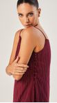 Conjunto de Blusa e Calça Metallic Stripes Cereja
