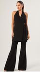 Vestido Mini Transpassado Preto 