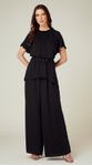 Blusa Ampla com Esferas Preto 