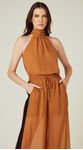 Blusa com Faixa Caramelo