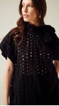 Blusa Ampla Laise com Laço Preto 