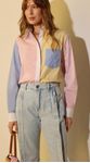 Camisa Manga Longa Multicolorida