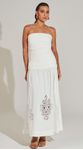Vestido Drapeado Midi Off