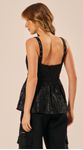 Blusa Peplum em Renda Preto 
