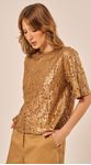 Blusa em Renda Dourado