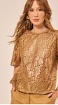Blusa em Renda Dourado