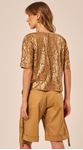 Blusa em Renda Dourado