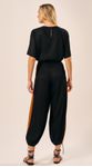Calça Jogger com Faixa Lateral Preto