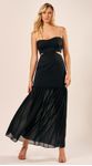 Vestido Longo sem Alças Preto 
