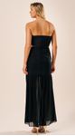 Vestido Longo sem Alças Preto 