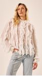 Camisa Babados Cascata Off White