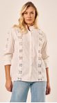 Camisa Flores Off White