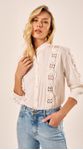 Camisa Flores Off White