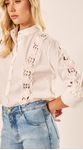 Camisa Flores Off White