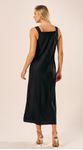 Vestido Longo em Crepe Preto