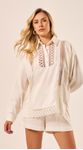 Short Cintura Alta Off White