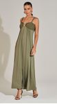 Vestido Midi Aplicação Dourada