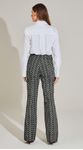 Calça Flare Veludo Bordado