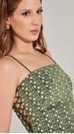 Vestido Midi Veludo Bordado