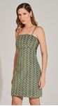Vestido Mini Veludo Bordado