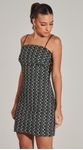 Vestido Mini Veludo Bordado