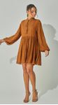 Vestido Curto Manga Longa