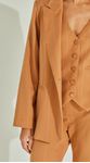 Blazer Risca De Giz Metalizado
