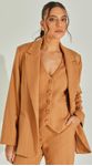Blazer Risca De Giz Metalizado