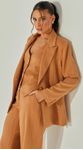 Blazer Risca De Giz Metalizado