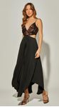 Vestido Midi Flower Com Vazados