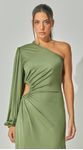 Vestido Longo com Cintura Vazada
