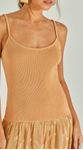 Vestido Midi Jacquard Metalizado