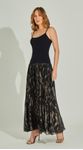 Vestido Midi Jacquard Metalizado