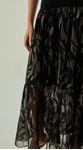 Vestido Midi Jacquard Metalizado