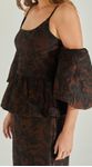 Conjunto Jacquard Blusa e Saia