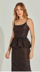 Conjunto Jacquard Blusa e Saia