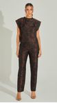 Conjunto Blusa e Calça Jacquard