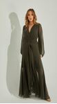 Vestido Fluido Com Mangas