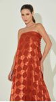 Vestido Longo Jacquard