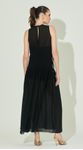 Vestido Bordado com Faixa