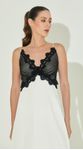 Vestido de Alça com Renda