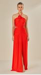 Vestido Longo Frente Única Jersey