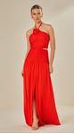 Vestido Longo Frente Única Jersey