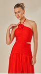 Vestido Longo Frente Única Jersey